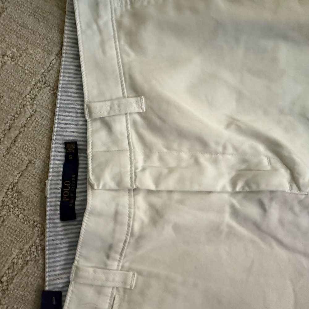 Ralph Lauren White Wide-Leg Trousers - Picture 9 of 10